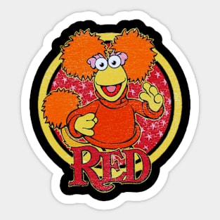 Red Fraggle Rock Sticker